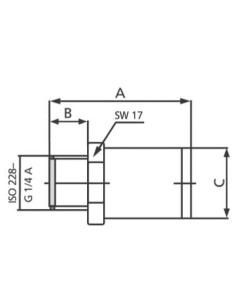 Reduktor ciśnienia powietrza liniowy G 1/4 GW  do 15 bar, nastawa 6,0 bar | Pneumatyka | Eshop Dopak | Wszystko dla Przemysłu 2