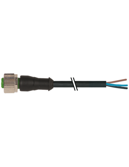 M12 żeńskie 0° do kabla 7000-12191-6361500 | Przewody i Złącza | Eshop Dopak | Wszystko dla Przemysłu