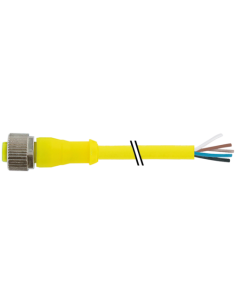 M12 żeńskie 0° do kabla AIDA 7030-12241-1274000 | Przewody i Złącza | Eshop Dopak | Wszystko dla Przemysłu