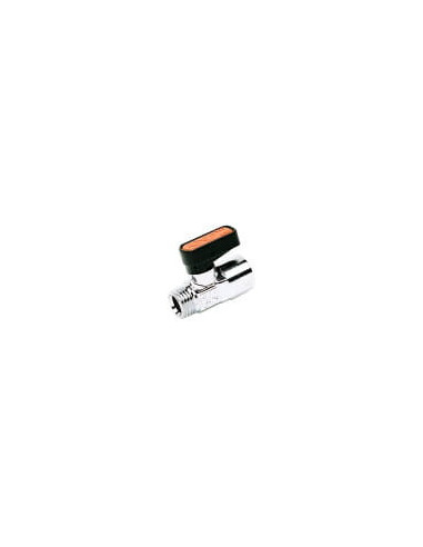 Zawór kulowy Ghilux mini G 3/8 GZ - G 3/8 GW, PN20 gwintowany, mosiądz niklowany, PTFE /NBR | Hydraulika | Eshop Dopak | Wszystk