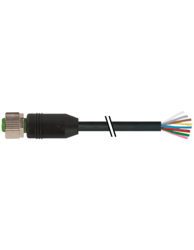 M12 żeńskie 0° do kabla 7000-17041-6070700 | Przewody i Złącza | Eshop Dopak | Wszystko dla Przemysłu