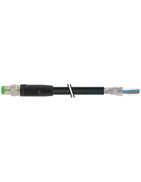 Złącze męskie M8 0° do kabla, ekranowane 7000-08711-6411000 | Przewody i Złącza | Eshop Dopak | Wszystko dla Przemysłu