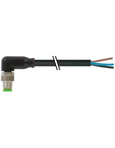 Konektor M8 męski, kątowy na wolny kabel 7000-08021-6300500 | Przewody i Złącza | Eshop Dopak | Wszystko dla Przemysłu