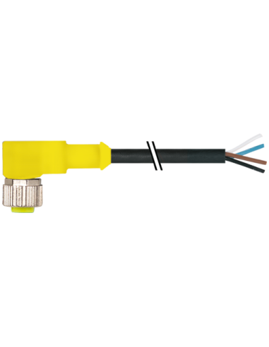M12 żeńskie 90° do kabla AIDA 7357-12341-6541000 | Przewody i Złącza | Eshop Dopak | Wszystko dla Przemysłu