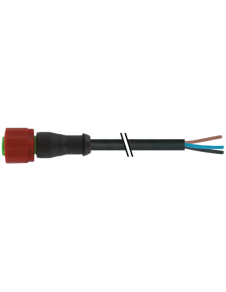 Złącze żeńskie M12 230V 0° z kablem 3szt.kod C. 7023-20101-6360150 | Przewody i Złącza | Eshop Dopak | Wszystko dla Przemysłu