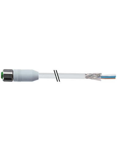 Kabel M12 żeńskie 0° do kabla F&B 7014-13221-2020500 | Przewody i Złącza | Eshop Dopak | Wszystko dla Przemysłu