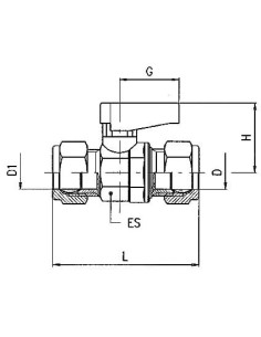 Zawór kulowy Ghilux mini pod rurki Cu 6 mm, PN20 mosiądz niklowany PTFE/NBR | Hydraulika | Eshop Dopak | Wszystko dla Przemysłu 2