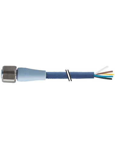 M12 żeńskie 0° do kabla F&B Line 7024-12241-3390150 | Przewody i Złącza | Eshop Dopak | Wszystko dla Przemysłu