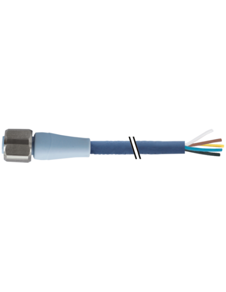 M12 żeńskie 0° do kabla F&B Line 7024-12241-3390150 | Przewody i Złącza | Eshop Dopak | Wszystko dla Przemysłu