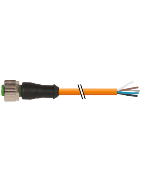M12 żeńskie 0° do kabla 7000-12241-5771000 | Przewody i Złącza | Eshop Dopak | Wszystko dla Przemysłu