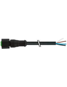 M12 żeńskie 0° dla kabla Lite 7005-12221-6140040 | Przewody i Złącza | Eshop Dopak | Wszystko dla Przemysłu