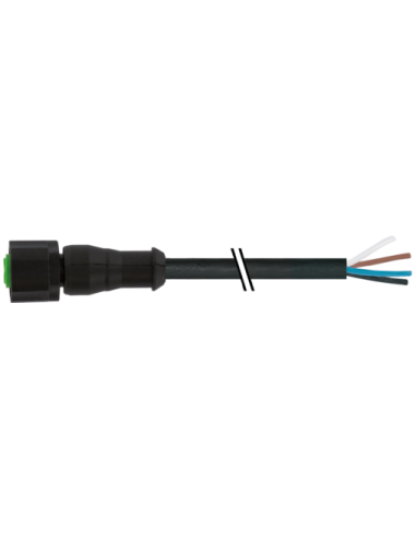 M12 żeńskie 0° dla kabla Lite 7005-12221-6140040 | Przewody i Złącza | Eshop Dopak | Wszystko dla Przemysłu