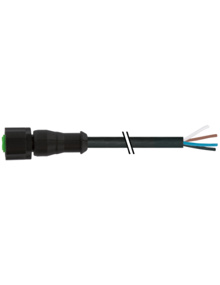 M12 żeńskie 0° dla kabla Lite 7005-12221-6140040 | Przewody i Złącza | Eshop Dopak | Wszystko dla Przemysłu