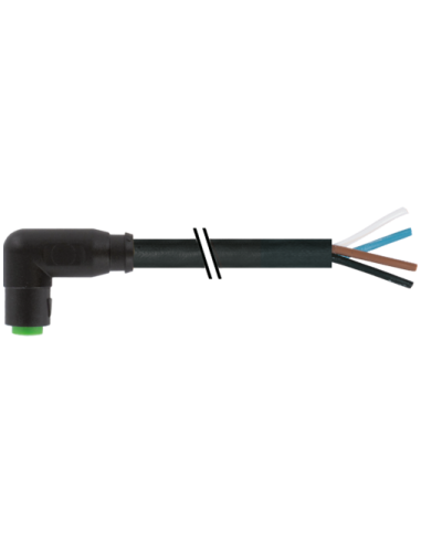 Złącze zatrzaskowe M8 żeńskie 90° z kablem 7000-08261-6110300 | Przewody i Złącza | Eshop Dopak | Wszystko dla Przemysłu