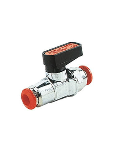 Zawór kulowy wtykowy Ghilux mini do węża fi 12 mm, PN20 mosiądz niklowany PTFE/NBR | Hydraulika | Eshop Dopak | Wszystko dla Prz