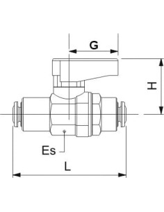 Zawór kulowy wtykowy Ghilux mini do węża fi 8 mm, PN20 mosiądz niklowany PTFE/NBR | Hydraulika | Eshop Dopak | Wszystko dla Prze 2