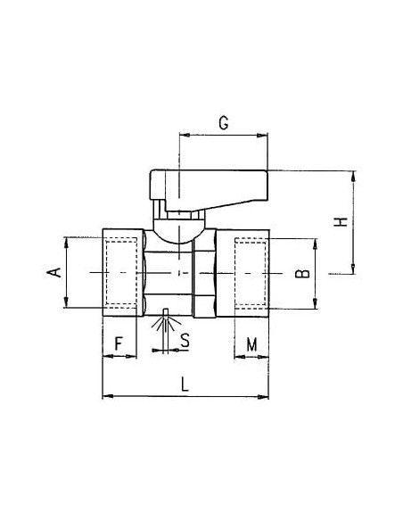 Zawór kulowy Ghilux mini z odpowietrzeniem G 1/4 GW, PN20 mosiądz niklowany PTFE/NBR | Hydraulika | Eshop Dopak | Wszystko dla P