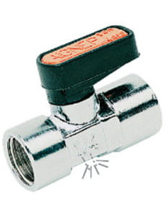 Zawór kulowy Ghilux mini z odpowietrzeniem G 1/8 GW, PN20 mosiądz niklowany PTFE/NBR | Hydraulika | Eshop Dopak | Wszystko dla P