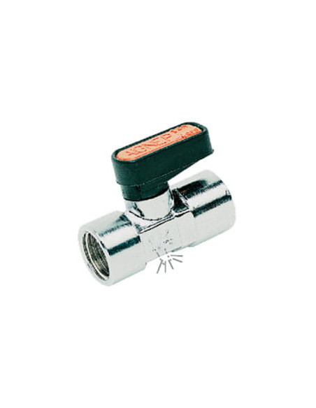 Zawór kulowy Ghilux mini z odpowietrzeniem G 1/8 GW, PN20 mosiądz niklowany PTFE/NBR | Hydraulika | Eshop Dopak | Wszystko dla P
