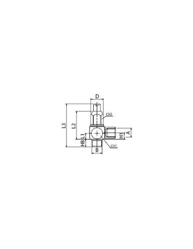 Zawór dławiąco-zwrotny do siłowników, G1/8, 316L, FKM | Hydraulika | Eshop Dopak | Wszystko dla Przemysłu