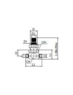Zawór dławiąco-zwrotny G1/2, 316L, FKM | Hydraulika | Eshop Dopak | Wszystko dla Przemysłu