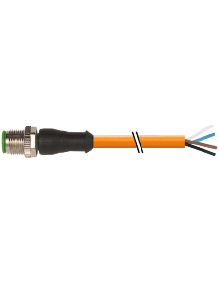 M12 damski 0° kod A. z kabel 7000-12021-8463000 | Przewody i Złącza | Eshop Dopak | Wszystko dla Przemysłu