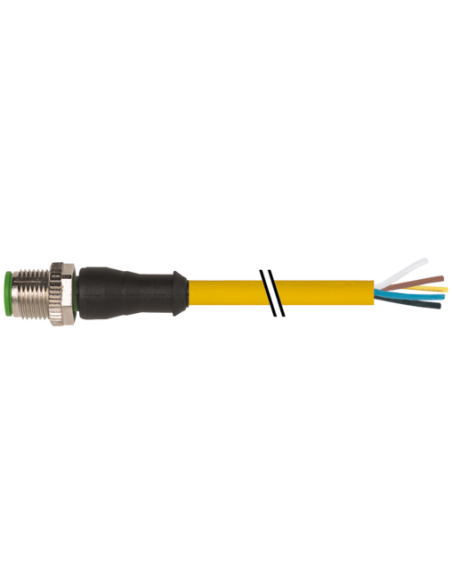 M12 męski 0° na kabel 7000-12041-0150100 | Przewody i Złącza | Eshop Dopak | Wszystko dla Przemysłu