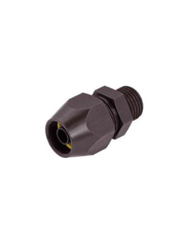 Złączka skręcana do węży gumowych i PCV G 3/8 GZ, do węża fi 20x13 mm, aluminium