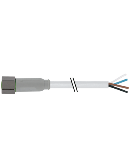 Konektor M8 żeński, prosty z wolnym kablem 7014-08061-2110300 | Przewody i Złącza | Eshop Dopak | Wszystko dla Przemysłu