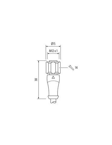 M12 żeńskie 0° do kabla F&B 7014-12241-2153000 | Przewody i Złącza | Eshop Dopak | Wszystko dla Przemysłu