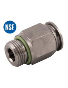 Złączka wtykowa prosta MN M5z- do węża 4mm, Viton, NSF | Pneumatyka | Eshop Dopak | Wszystko dla Przemysłu