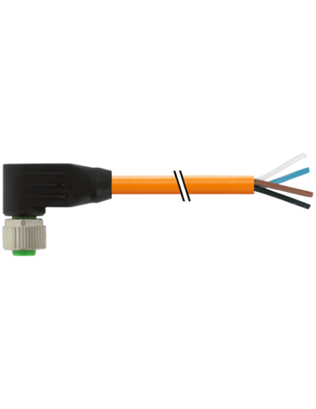 M12 żeński 90° do kabla 7000-12341-4870150 | Przewody i Złącza | Eshop Dopak | Wszystko dla Przemysłu