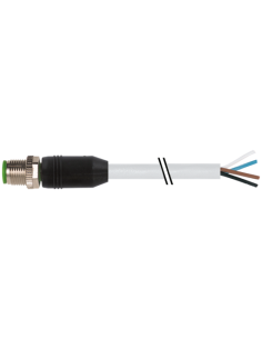 M12 męski 0° na kabel 7999-12021-8622000 | Przewody i Złącza | Eshop Dopak | Wszystko dla Przemysłu