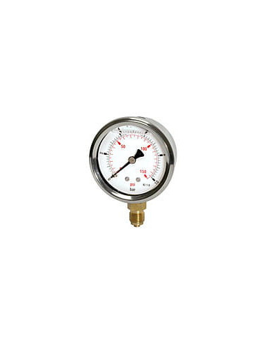 Manometr glicerynowy radialny 0-40 bar, G 1/2, 100 mm | Przyrządy Pomiarowe | Eshop Dopak | Wszystko dla Przemysłu