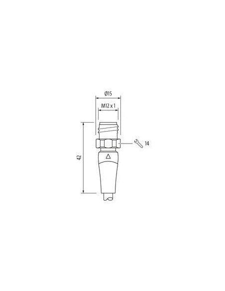 M12 męski 0° na kabel F&B PP-Line 7024-12041-3390150 | Przewody i Złącza | Eshop Dopak | Wszystko dla Przemysłu