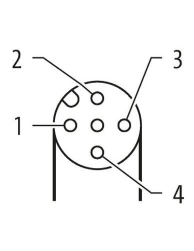 Kabel żeński M12 90° do kabla 7000-13261-3310100 | Przewody i Złącza | Eshop Dopak | Wszystko dla Przemysłu