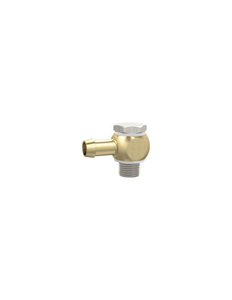 Złączka banjo do węża PVC G 1/4 GZ do węża fi 6 mm, mosiądz