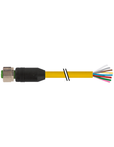 M12 żeńskie 0° do kabla 7000-17041-1140200 | Przewody i Złącza | Eshop Dopak | Wszystko dla Przemysłu