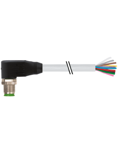 M12 męski 90° na kabel 7000-19021-3010150 | Przewody i Złącza | Eshop Dopak | Wszystko dla Przemysłu