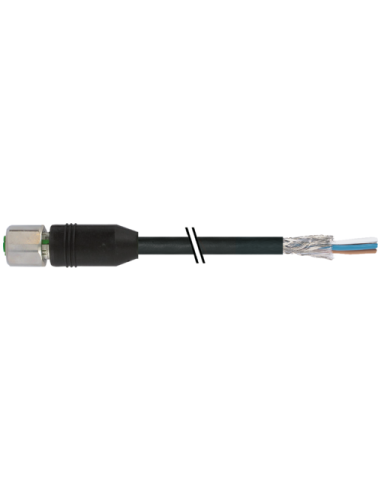 Kabel M12 żeńskie 0° do kabla V4A 7004-19341-7060300 | Przewody i Złącza | Eshop Dopak | Wszystko dla Przemysłu