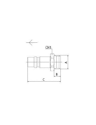 Króciec szybkozłącza DN 12 mm GZ 1/2, UNI ISO 6150 B-17 | Przewody i Złącza | Eshop Dopak | Wszystko dla Przemysłu