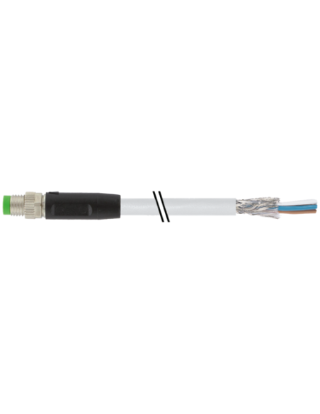 Złącze męskie M8 0° do kabla, ekranowane 7000-08701-2401000 | Przewody i Złącza | Eshop Dopak | Wszystko dla Przemysłu