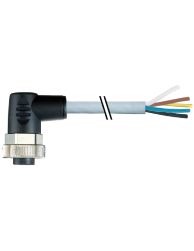 Konektor 7/8" żeński, kątowy do wolnego kabla 7000-78051-9610500 | Przewody i Złącza | Eshop Dopak | Wszystko dla Przemysłu