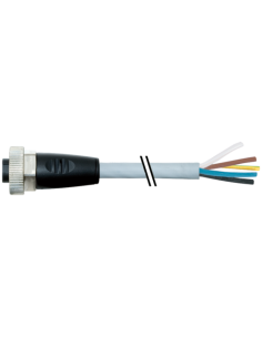 Konektor 7/8" żeński, prosty z wolnym kablem 7000-78021-9650150 | Przewody i Złącza | Eshop Dopak | Wszystko dla Przemysłu