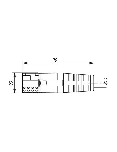 MQ15-X-Power żeński 0° ekranowany z kablem 7000-P8321-P111000 | Przewody i Złącza | Eshop Dopak | Wszystko dla Przemysłu