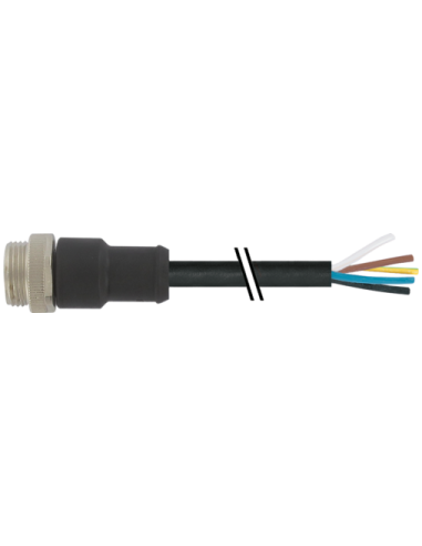 Konektor Mini 7/8" podłączany do kabla wełnianego 7700-A3001-UMB0500 | Przewody i Złącza | Eshop Dopak | Wszystko dla Przemysłu