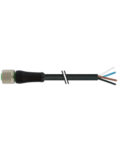 Złącze M12 Power S-kodowanie żeńskie 0° z kablem 7000-P6221-P060500 | Przewody i Złącza | Eshop Dopak | Wszystko dla Przemysłu