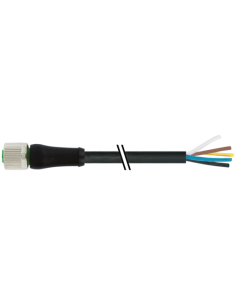 Złącze M12 Power K-kodowanie żeńskie 0° z kablem 7000-P3221-P050500 | Przewody i Złącza | Eshop Dopak | Wszystko dla Przemysłu