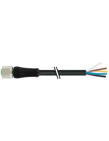 Złącze M12 Power K-kodowanie żeńskie 0° z kablem 7000-P3221-P050500 | Przewody i Złącza | Eshop Dopak | Wszystko dla Przemysłu