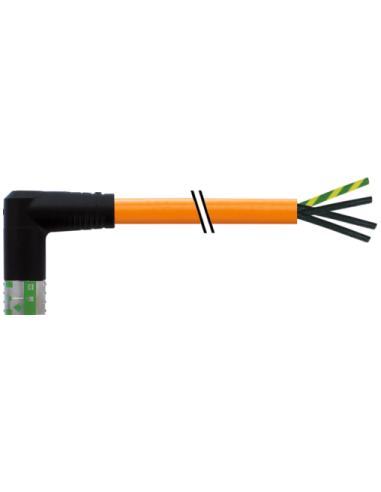 MQ15-X-Power żeński 90° lewy ekranowany z kablem 7000-P8032-P120500 | Przewody i Złącza | Eshop Dopak | Wszystko dla Przemysłu